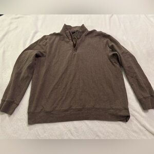 Tahari Herringbone Brown Pullover Size XL